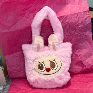Pink Plush Labubu Handbag